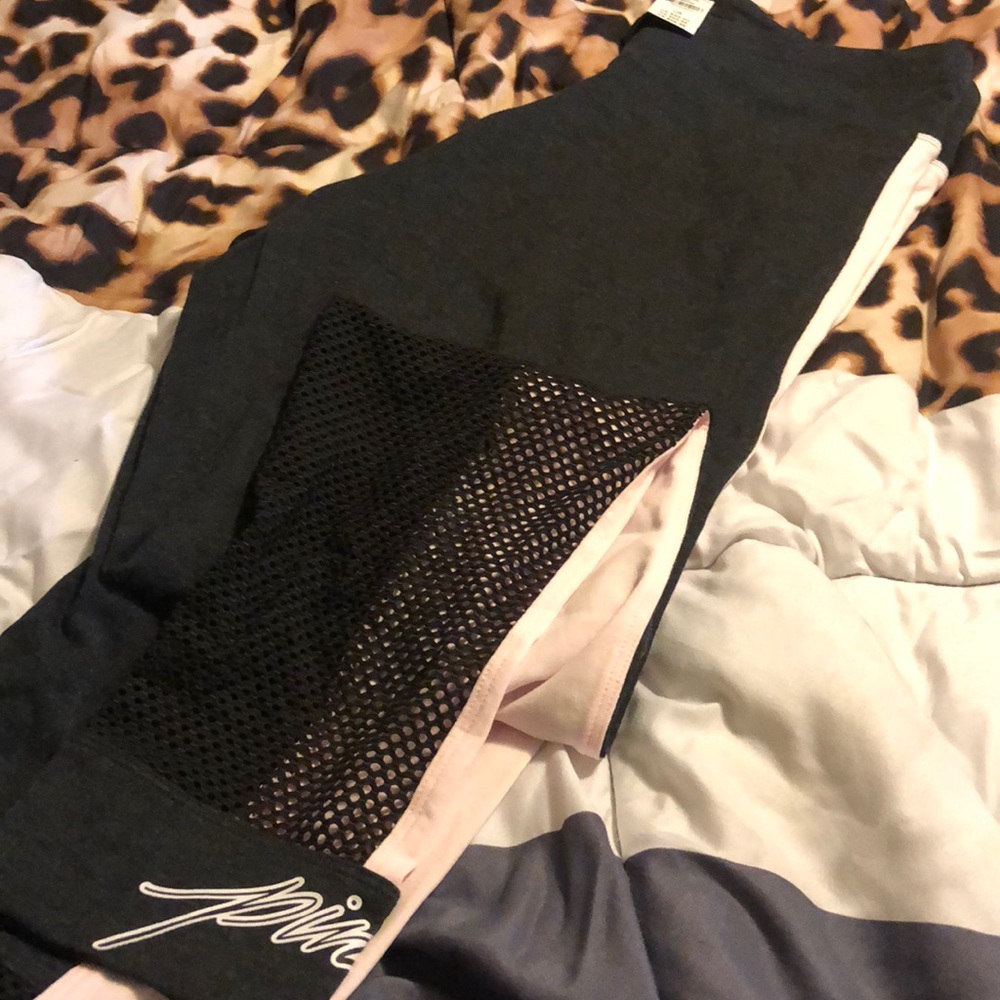 Pink campus leggings